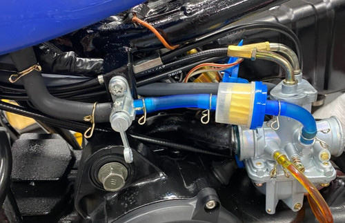 Yamaha pw50 blue fuel - , line